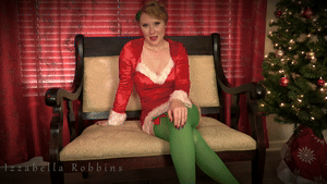 izzabellarobbins.com - Christmas Party Date Rewarded with Teasing Self-Tie Pleasure thumbnail